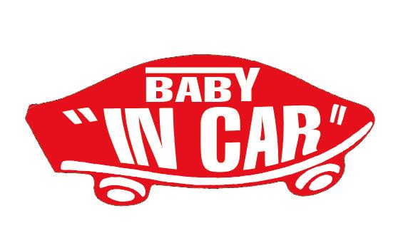 BABY IN CAR ステッカー レッド 赤 赤ち