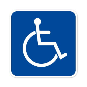 車椅子 ステッカー 車イス シール 車いす 健常者 マーク 障害者 身障者