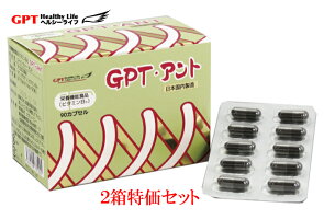 即納日本国内ＧＭＰ認定工場製超セット新GPT・アントANTアリの粉末2個セット・自然と健康掲載品エイ・エヌ・ティーあなたの蟻粉末は栄養機能食品ですか？