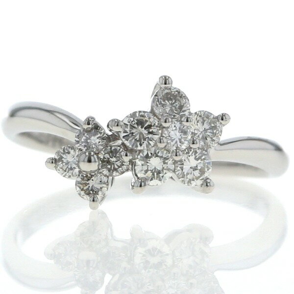 【中古】Pt900プラチナリングダ...