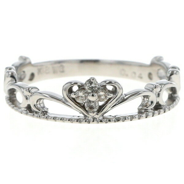 【中古】K18WGホワイトゴールド...