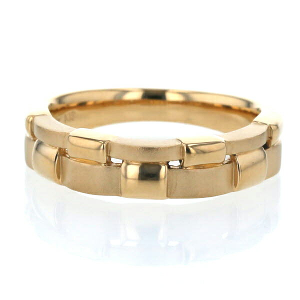 田中貴金属 ギンザタナカ K18YG イエローゴールド リング 編み スクエアモチーフ つや消し マット 指輪 12号【新品仕上済】【af】【中古】【送料無料】のサムネイル