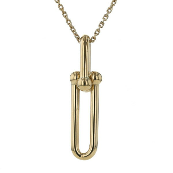 TIFFANY&Co ティファニー K18YG ハードウェア リンク ネックレス チェーン 箱付 45cm【新品仕上済】【zz】【中古】【送料無料】のサムネイル