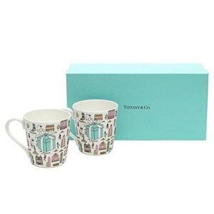 ティファニー TIFFANY＆Co マグカップ ペアカップ 5TH アベニュー ボーンチャイナ ニューヨーク 210ml 2客 ペア 陶器 メンズ レディース