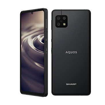 SHARP SIMフリースマホ AQUOS sense6 RAM 4GB/ROM 64GB eSIM対応 ブラック