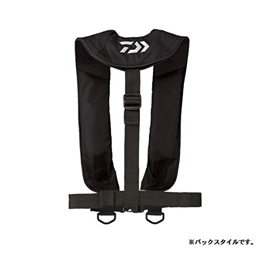 ダイワ(DAIWA) インフレータブルライフジャケット(肩掛けタイプ自動・手動膨脹式) ブラック フリー DF-2608