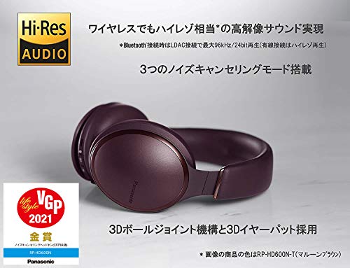 パナソニック ワイヤレスステレオヘッドホン RP-HD600Nサムネイル2