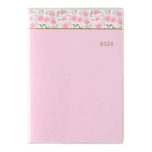 能率 ペイジェム 手帳 2026年 A6 マンスリー アイダにメモ ピンク 2718 (2025年 11月始まり) 送料無料