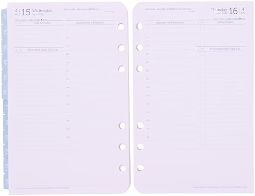 フランクリン・プランナー オリジナル・1日1ページデイリー・リフィル 12ヶ月版 2026年1月始まり コンパクト 86601 送料無料