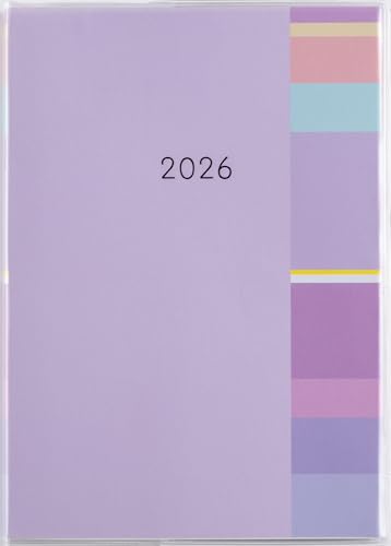 505 ミアクレール5 手帳 高橋書店 2026年版 紫 マンスリー B6判 送料無料