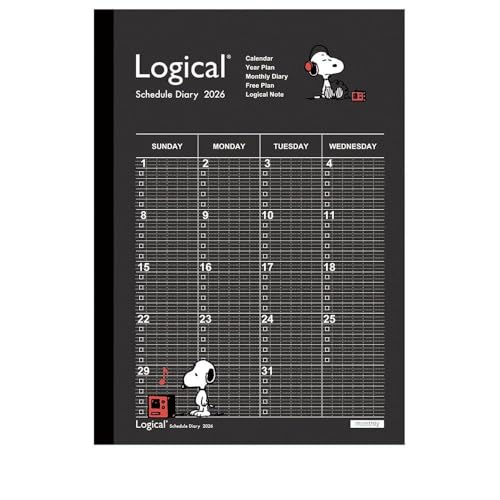 【2026年度版 手帳】 ナカバヤシ ロジカルダイアリー2026月間ノートタイプP／A5ピーナツ1 NS-A502-26PA1【PT1】 送料無料