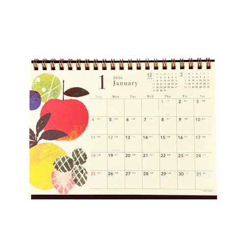 クローズピン Tomoko Hayashi 2026年 カレンダー 卓上 B6 旬果 CL95682 送料無料