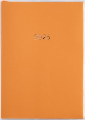 509 ミアクレール4 月曜始まり 手帳 高橋書店 2026年版 オレンジ マンスリー B6判 送料無料