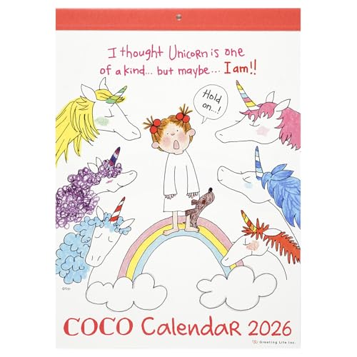 グリーティングライフ 2026年 カレンダー ココちゃん 壁掛け C-1672-RY 送料無料