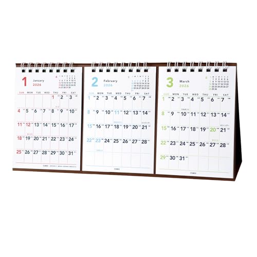 エムプラン 2026 カレンダー キュービックス 卓上 大 3ヶ月 ベーシック 204024-01-85 2026年 1月始まり 送料無料