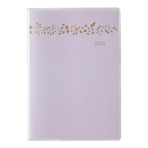 能率 ペイジェム 手帳 2026年 A6 マンスリー アイダにメモ ラベンダー 2715 (2025年 11月始まり) 送料無料