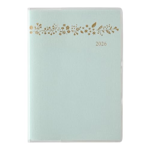 能率 ペイジェム 手帳 2026年 A6 マンスリー アイダにメモ ブルー 2716 (2025年 11月始まり) 送料無料