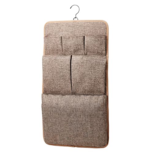 エレコム オーガナイザー 吊り下げ 収納バッグ モバイルバッグ デスク 収納 ～14インチ対応 ブラウン P..