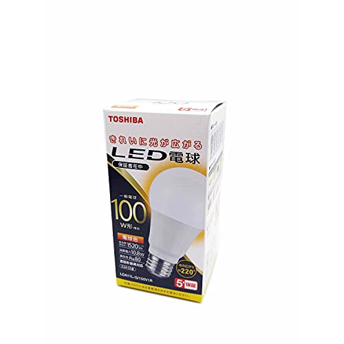 東芝(TOSHIBA) LED電球 100W相当 全方向 電球色 E26口金 1P 密閉器具対応 LDA11L-G/100V1R 送料無料