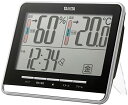 タニタ 時計 デジタル 大画面 ブラック 温度 湿度 快適レベル 表示 カレンダー アラーム スヌーズ 機能 置き時計 掛け時計 両用 送料無料