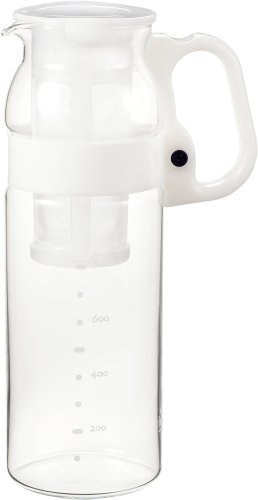 iwaki(イワキ) AGCテクノグラス? 耐熱ガラス 麦茶ポット ピッチャー 1.3リットル 丸型 冷水ポット 冷水筒 ハンディーサー 送料無料