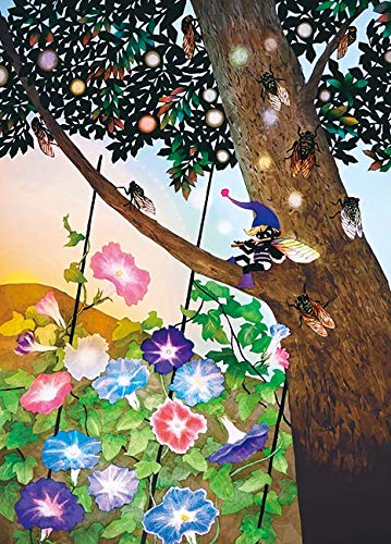 500ピース ジグソーパズル 藤城清治 朝顔 夏蝉 (38x53cm) 送料無料