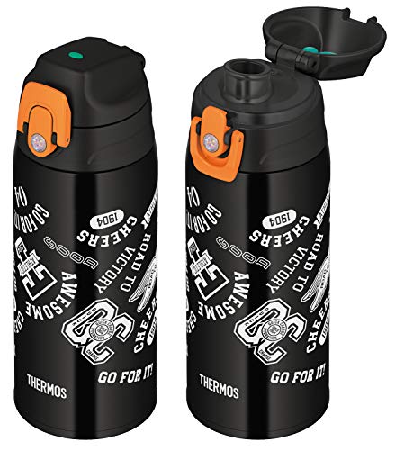 サーモス 水筒 真空断熱2ウェイボトル 0.6L/0.63L ブラックオレンジ FJJ-600WF BKO...