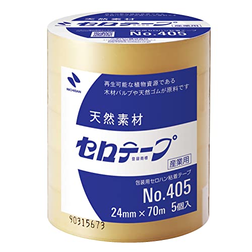 ニチバン セロテープ 大巻 24mm幅 70m巻 5巻入 405-24×70 送料無料