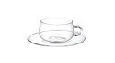 KINTO (キントー) UNITEA カップ&ソーサー 230ml ガラス 耐熱ガラス 8330 送料無料