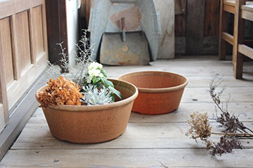 八幡化成(Hachimankasei) エコプランター/植木鉢 浅型 360 ナチュラル 『アーブル(...