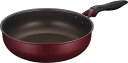 サーモス デュラブルシリーズ 炒め鍋 28cm レッド IH対応 KFH-028D R 送料無料