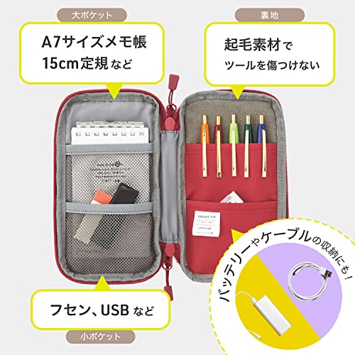 リヒトラブ 文具 ガジェット 収納 コンパクト ペンケース ネイビー A7687-11 送料無料 gr-online-10044649 GR ONLINE STORE サンプル画像3