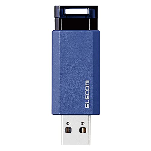 エレコム USBメモリ/USB3.1 Gen1/ノック式/オートリターン機能/32GB/ブルー 送料無料