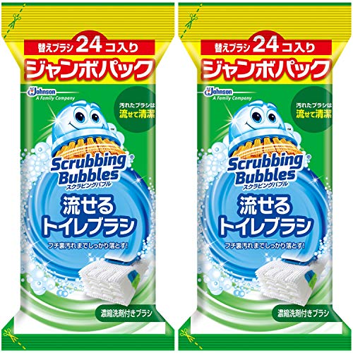 GR ONLINE STOREの【まとめ買い】 スクラビングバブル トイレ洗剤 流せるトイレブラシ 付替用48個セット(24個×2セット) 送料無料|詳細画像