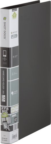 キングジム 名刺ホルダー ショットドックス 差替式 A4 300名 黒 36SDクロ 送料無料