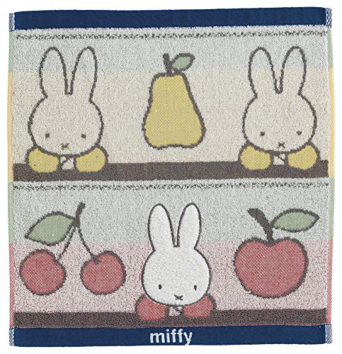 丸眞 ハンドタオル miffy ミッフィー 34×36cm フルーツとミッフィー 綿100% 580