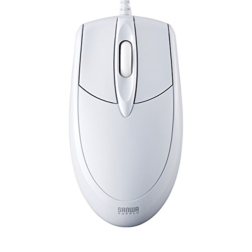 サンワサプライ PS/2有線光学式マウス ホワイト MA-130HPW 送料無料