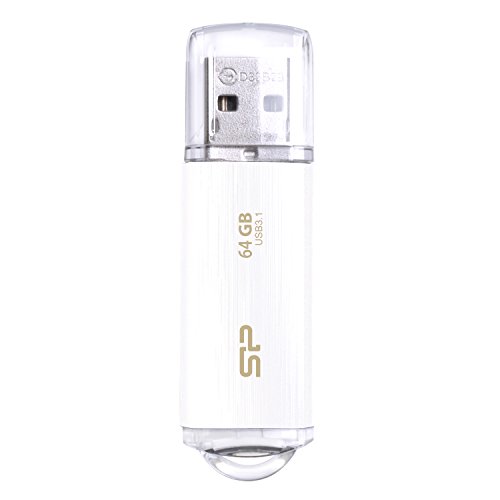 シリコンパワー USBメモリ 64GB USB3.1 & USB3.0 ヘアライン仕上げ Blaze ...