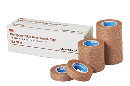 3M サージカルテープ 肌色 12.5mm幅x9.1m 12巻 マイクロポア 1533SP-0 送料無料