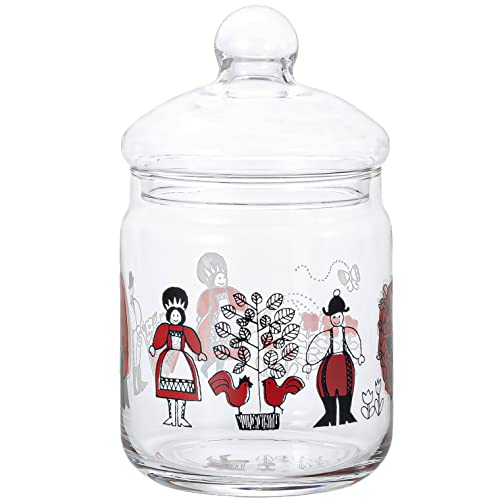 アデリア(ADERIA) アデリアレトロ ボンボン入れ 680 おとぎ話 化粧箱入 日本製 保存容器 昭和 レトロ ガラス キャニスター 送料無料