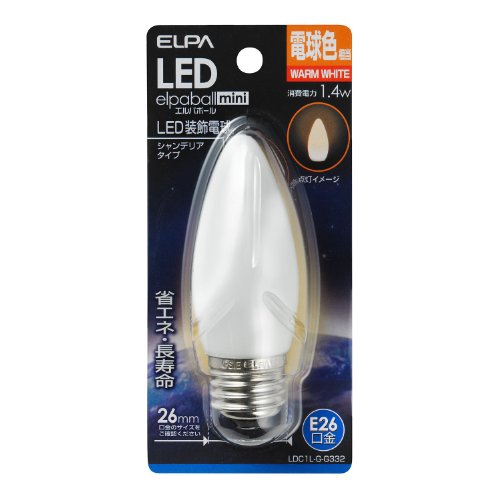  (ELPA) LEDŵ奷ǥꥢ LEDŵ  E26 ŵ忧 LDC1L-G-G332 ̵
