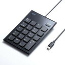 サンワサプライ 有線テンキー USB Type-C接続 静音キー パンタグラフ ブラック NT-23CBK 送料無料(2)