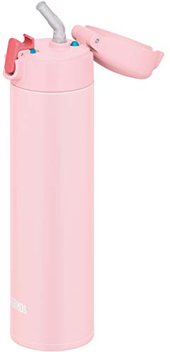 サーモス 水筒 真空断熱ストローボトル 450ml ライトピンク 保冷専用 FJM-450 LP ...