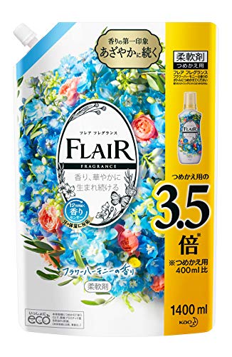 楽天GR　ONLINE STORE【大容量】フレアフレグランス 柔軟剤 フラワー&ハーモニー 詰め替え 大容量 1400ml 送料無料