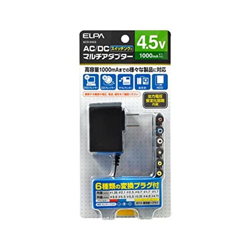  (ELPA) AC-DCޥץ Ѵץ AC100V 50/60Hz ʽ:DC4.5V/1000mA 1 ...