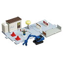 タカラトミー トミカ トミカタウン どうろ工事現場 (トミカ&情景パーツ付き) ミニカー おもちゃ 3歳以上 送料無料