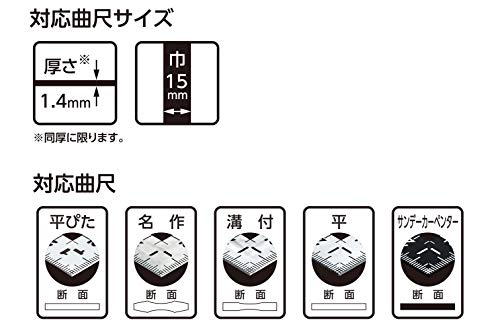 シンワ測定(Shinwa Sokutei) 曲尺用ストッパー 15mm巾用 送料無料 3