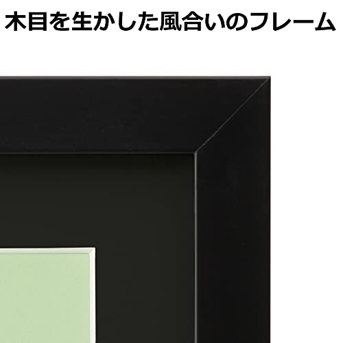ハクバ HAKUBA 額縁 MM-01 6切 木製 スタンド付 ブラック FWMM01-BK6 送料無料