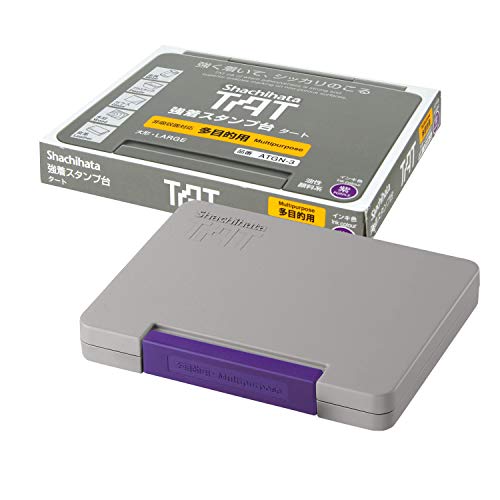 シヤチハタ 強着スタンプ台 タート ATGN-3-V 大形 紫 送料無料