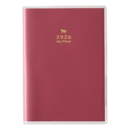 能率 ペイジェム 日記 2026年 B7 メモリー レッド 8502 (2026年 1月始まり) 送料無料